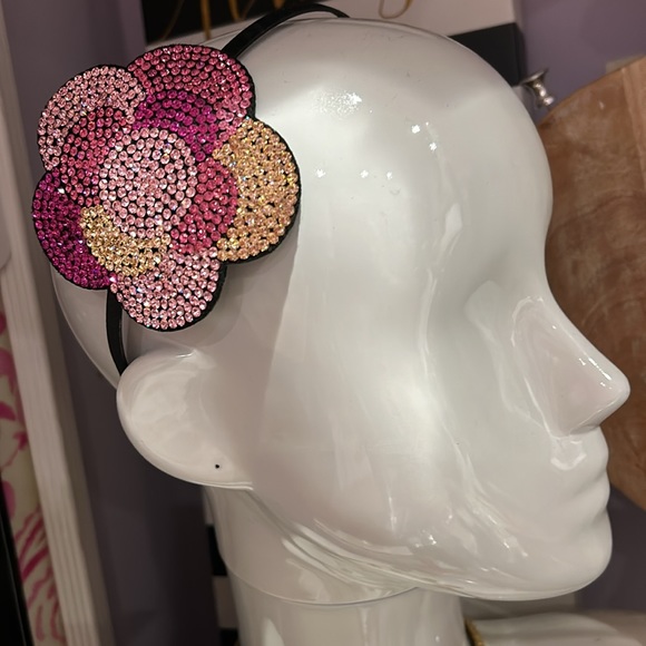 Stunning Shades of Pink Crystals Hair Headband-OSFM - Picture 3 of 9